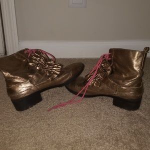 Gold Metalic Boots